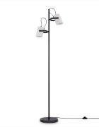 teppich.pl Lampa stojąca Caleo czarno-biały