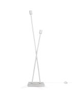 teppich.pl Lampa stojąca Lunia biały