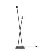 teppich.pl Lampa stojąca Lunia czarny