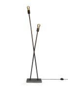 teppich.pl Lampa stojąca Lunia czarny