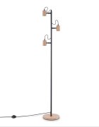 teppich.pl Lampa stojąca Orim brązowy