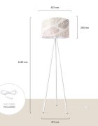 teppich.pl Lampa stojąca Rica jasnozielony