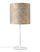 teppich.pl Lampa stołowa Elio beżowy