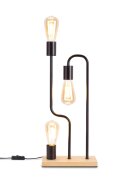 teppich.pl Lampa stołowa Keral brązowy