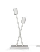teppich.pl Lampa stołowa Lunia biały