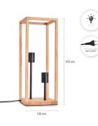 teppich.pl Lampa stołowa Noren brązowy
