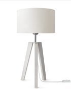 teppich.pl Lampa stołowa Terra biały