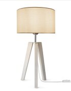 teppich.pl Lampa stołowa Terra biały