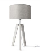 teppich.pl Lampa stołowa Terra jasnoszary