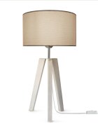 teppich.pl Lampa stołowa Terra jasnoszary