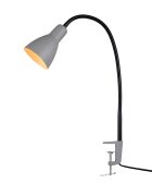 teppich.pl Lampa stołowa Veren szary