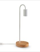 teppich.pl Lampa stołowa Walen biały