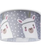 teppich.pl Lampa sufitowa Loro jasnoszary
