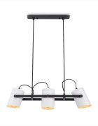 teppich.pl Lampa wisząca Caleo czarno-biały