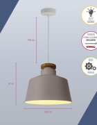 teppich.pl Lampa wisząca Jace biały