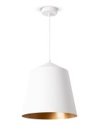 teppich.pl Lampa wisząca Jason białe złoto