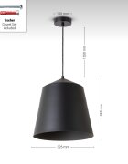teppich.pl Lampa wisząca Jason ciemnoszary