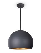 teppich.pl Lampa wisząca Lorina węgiel drzewny