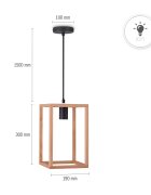 teppich.pl Lampa wisząca Noren brązowy