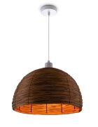 teppich.pl Lampa wisząca Zeno brązowy