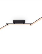 teppich.pl LED-Lampa sufitowa Dion czarno-biały