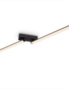teppich.pl LED-Lampa sufitowa Dion czarno-biały