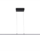 teppich.pl LED-Lampa wisząca Eda czarno-biały