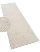 teppich.pl Nowoczesny dywan Aurora krem 80x250 cm
