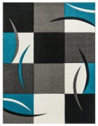 teppich.pl Nowoczesny dywan Diamora turkusowy 240x330 cm