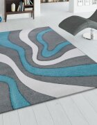 teppich.pl Nowoczesny dywan Diamora turkusowy 80x300 cm