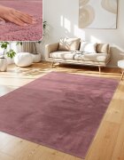 teppich.pl Puszysty dywan Solina kolory jagodowe 120x160 cm