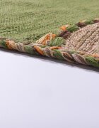 teppich.pl Ręcznie tkany dywan Kilian zielony 160x220 cm