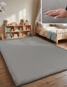 teppich.pl Zmywalny dywan dla dzieci Atami szary 160x220 cm
