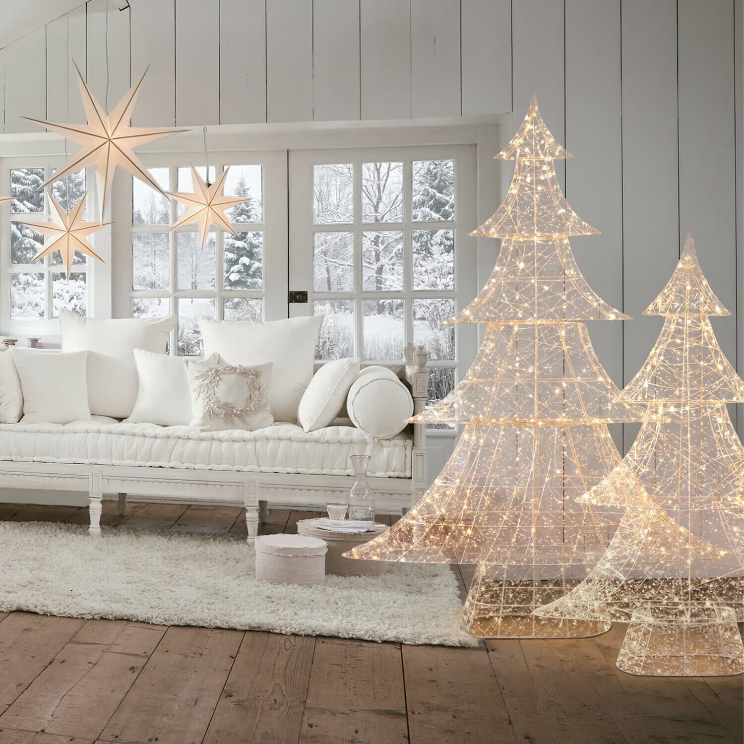 LOBERON Choinka LED zestaw 2 szt. Frosthem