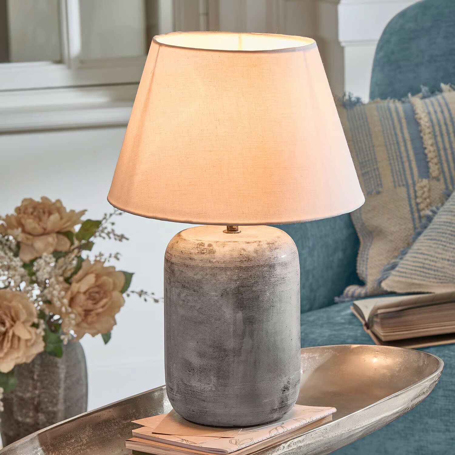 LOBERON Lampa stołowa Ciel d'Opale