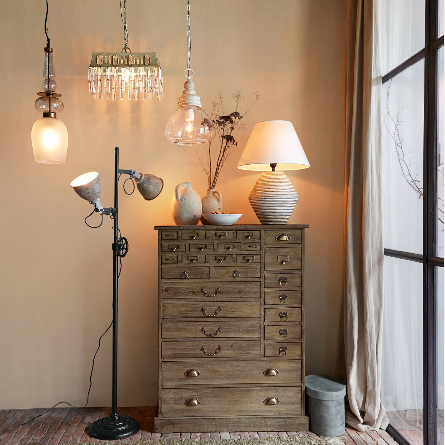 LOBERON Lampa stołowa Landelin