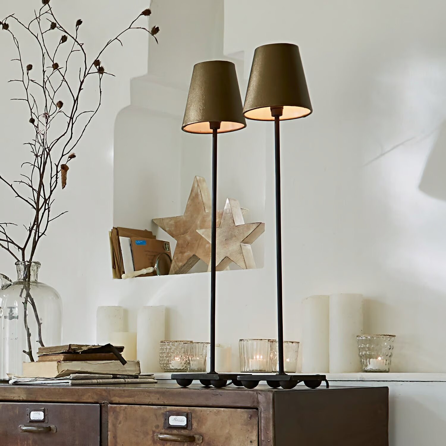 LOBERON Lampa stołowa zestaw 2 szt. Filia