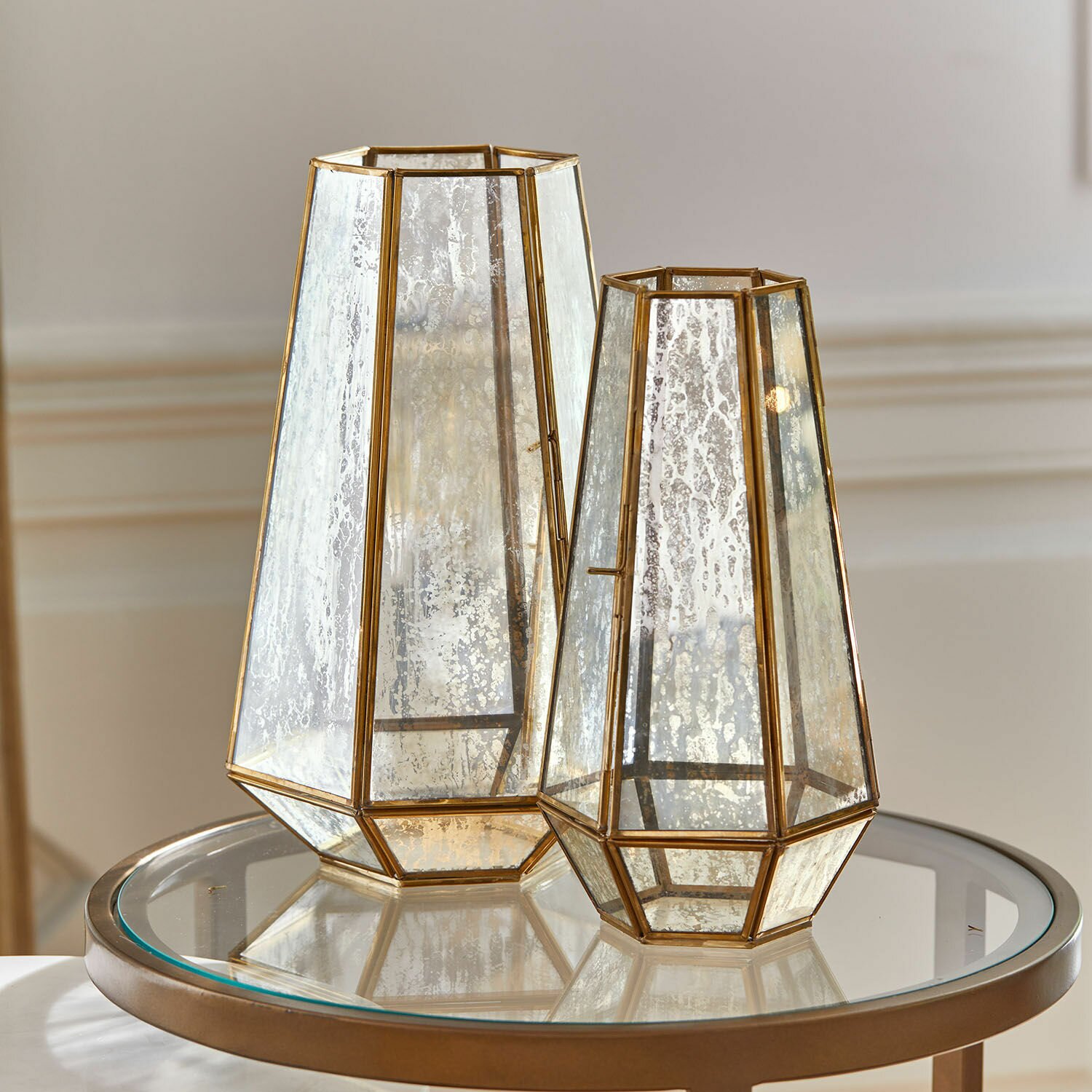 LOBERON Lampion zestaw 2 szt. Mouniza
