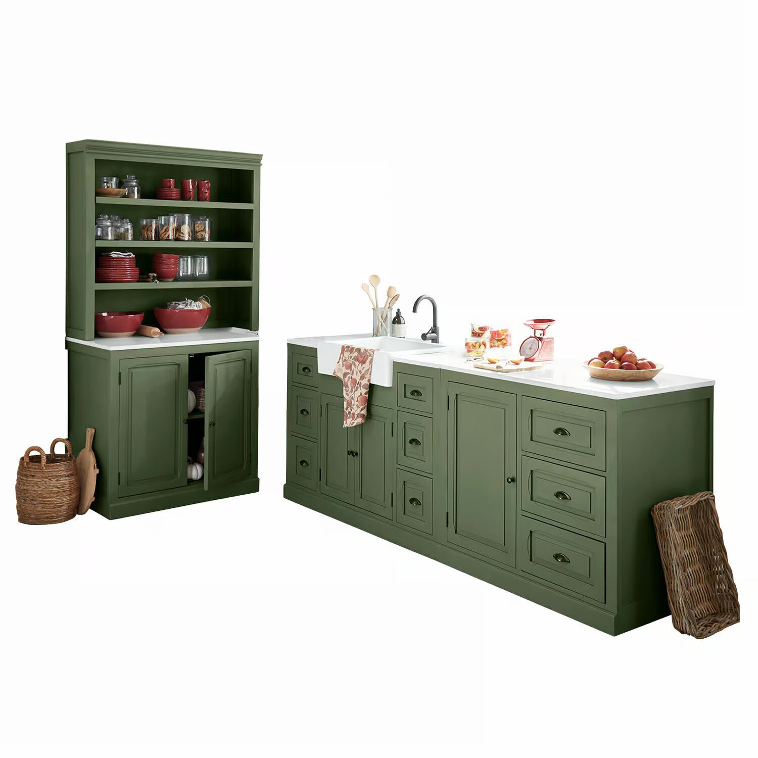 LOBERON Meble kuchenne 4 szt. Lansbury