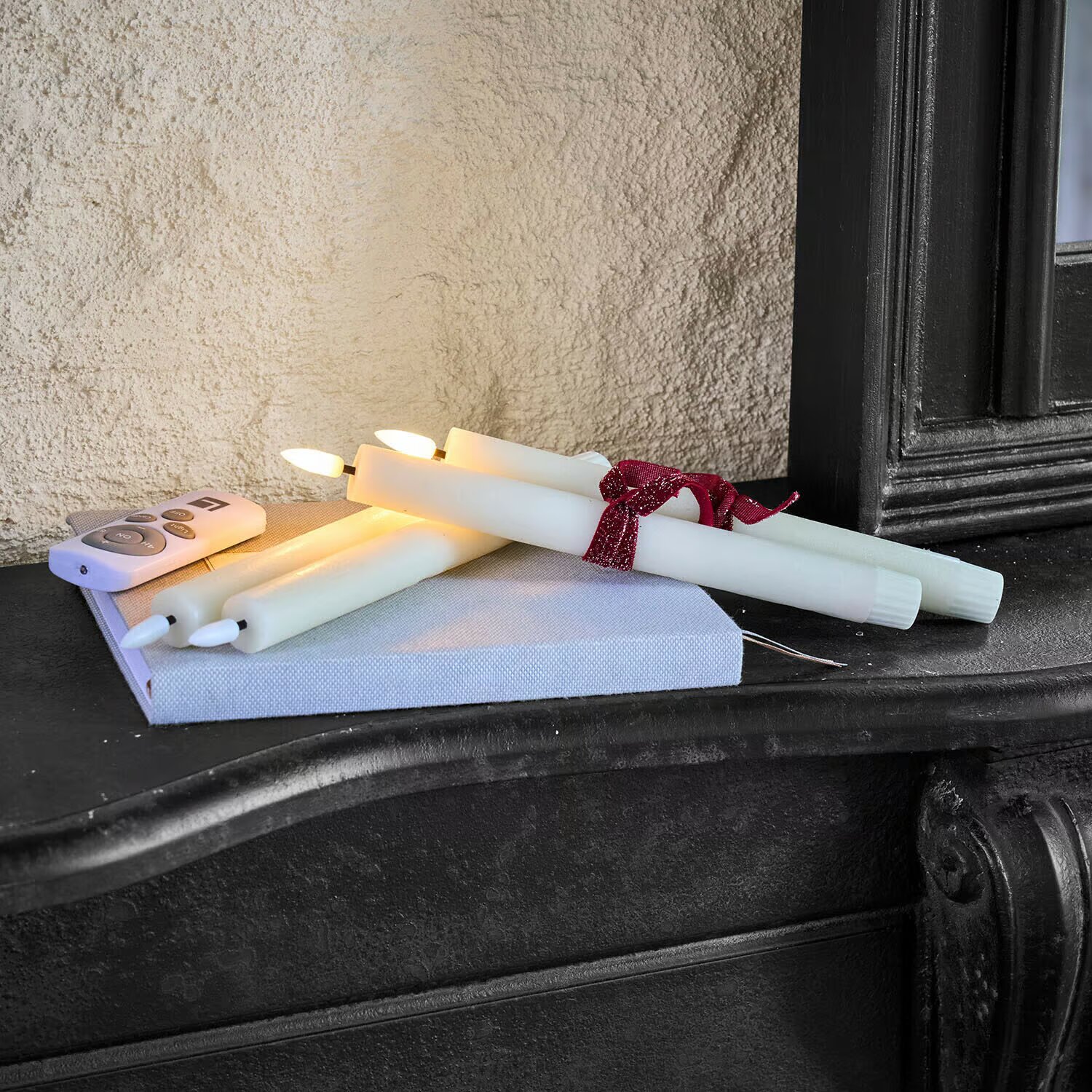 LOBERON Świeca stołowa LED zestaw 4 szt. Eldsora
