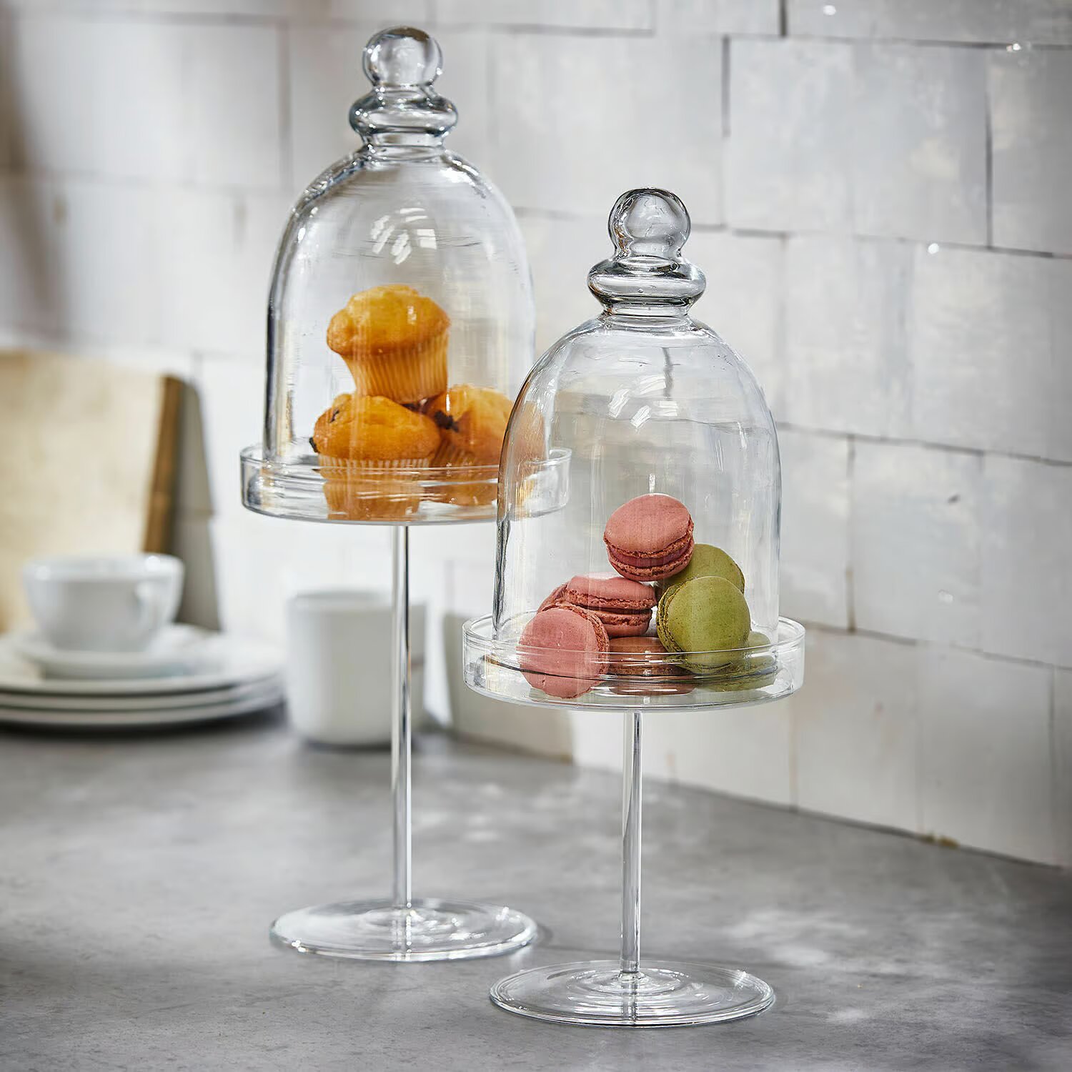 LOBERON Szklany pojemnik zestaw 2 szt. Hibous
