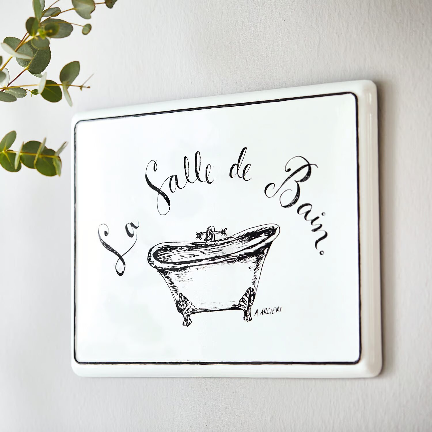 LOBERON Tablica dekoracyjna La salle de bain
