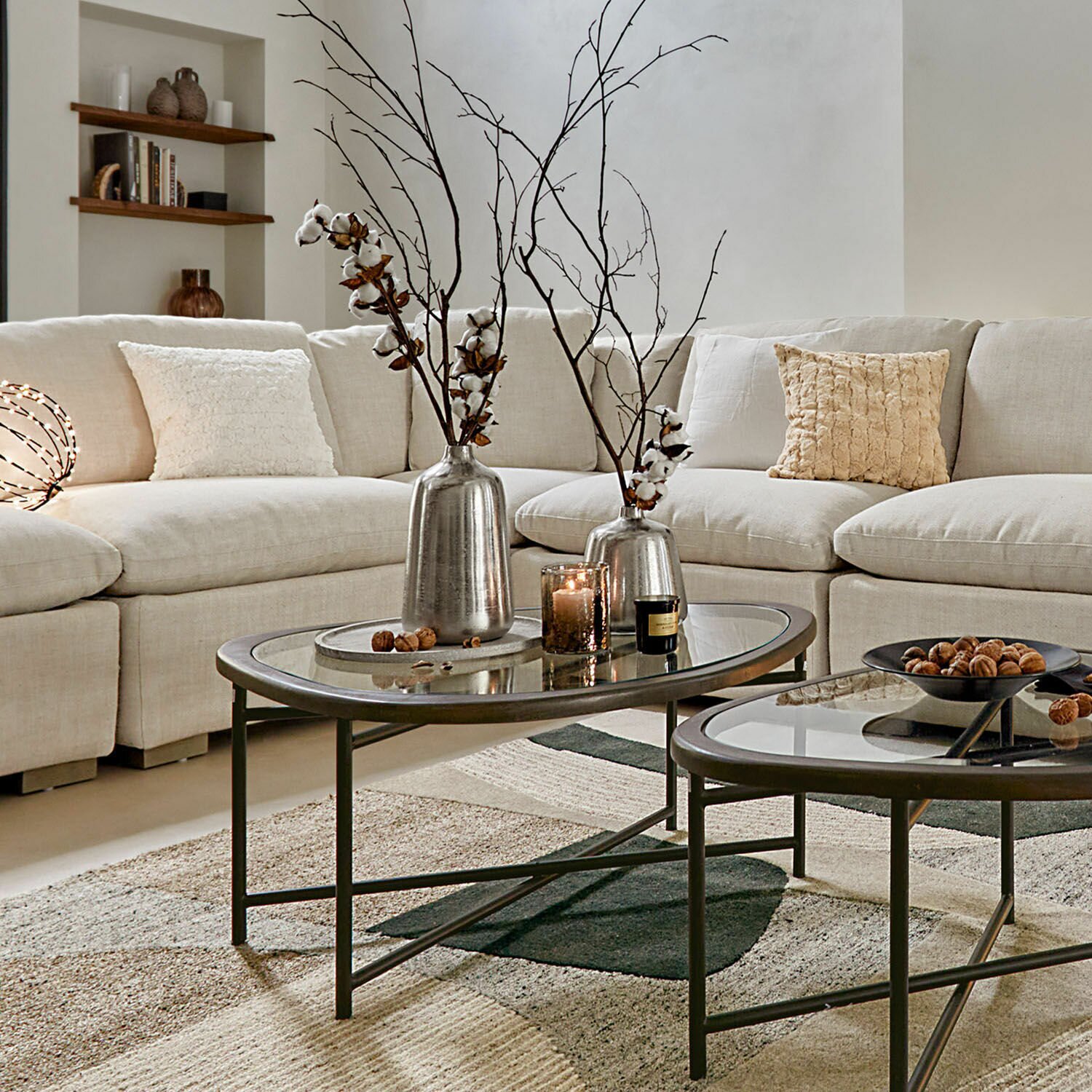 LOBERON Wazon zestaw 2 szt. Orabela