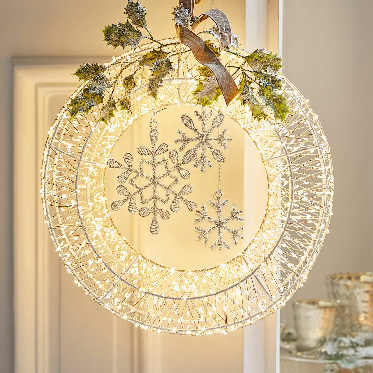 LOBERON Wieniec z lampkami LED Winsloe