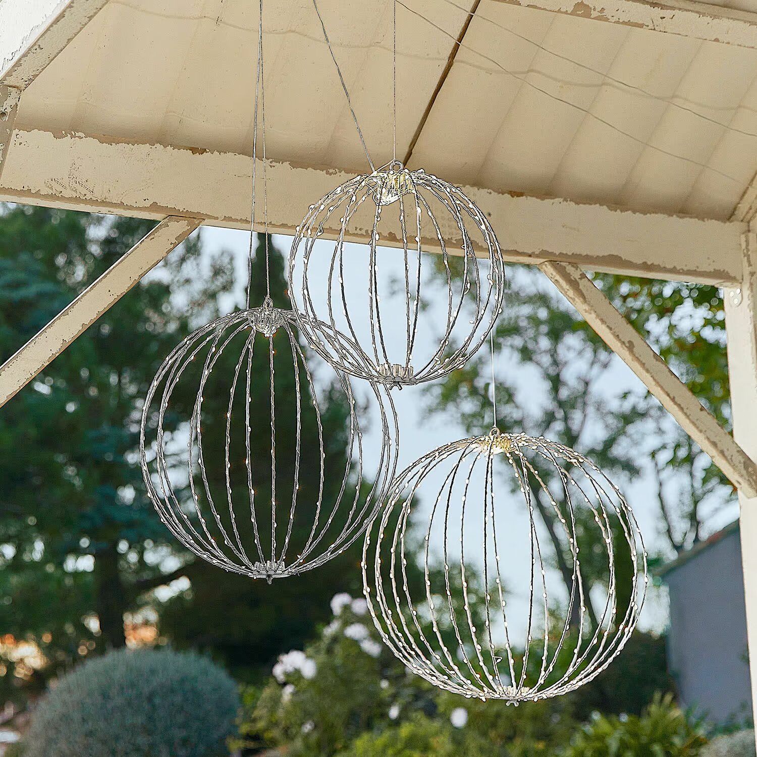 LOBERON Zestaw 3 kul LED Brilliante