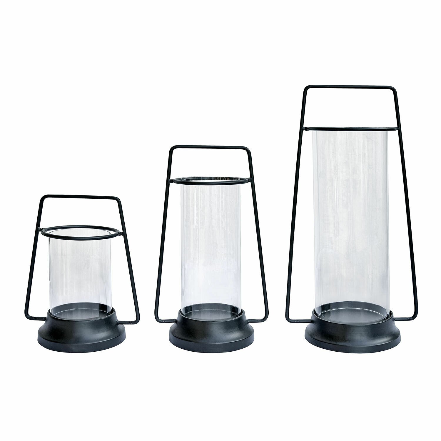 LOBERON Zestaw 3 lampionów Mirandel