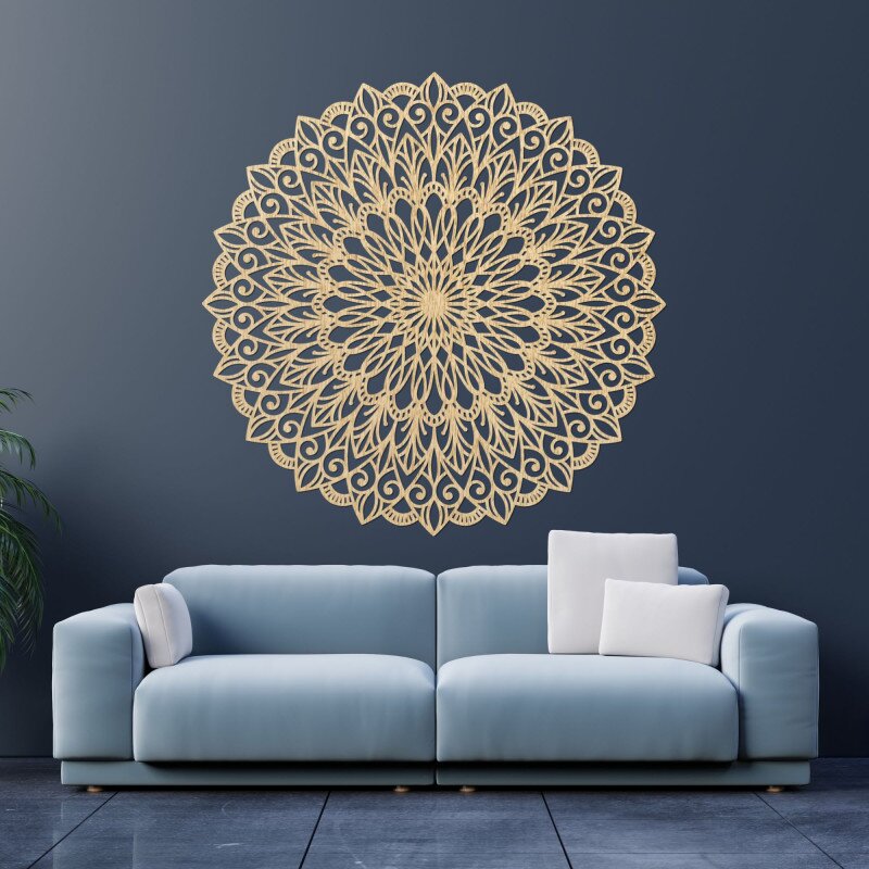 Sentop Drewniana mandala na ścianę – Elegancka dekoracja Twojego domu | PROKA