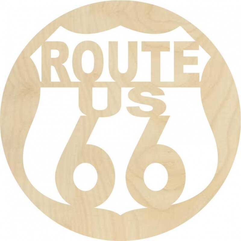 Sentop Drewniany obraz ścienny U.S. ROUTE 66