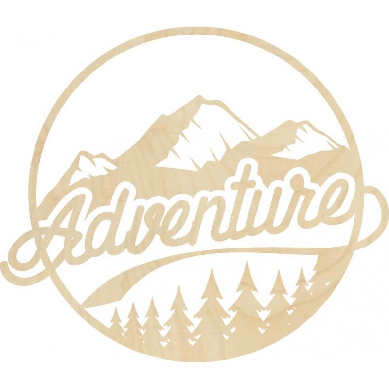 Sentop Drewniany obraz ścienny z motywem natury - ADVENTURE