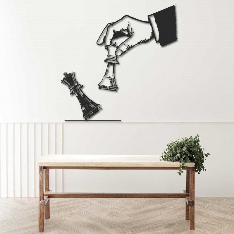 Sentop Eleganckie dwuczęściowe malowanie szachownicy - SZACHMAT |